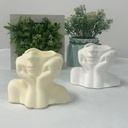 مجسم علي شكل نصف وجهه ثري دي لتغير شكل ديكور البيت