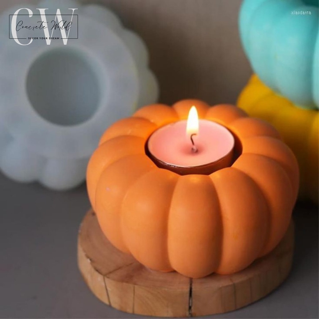 حامل شموع علي شكل ورده من الجبس لتغير ديكور منزلك