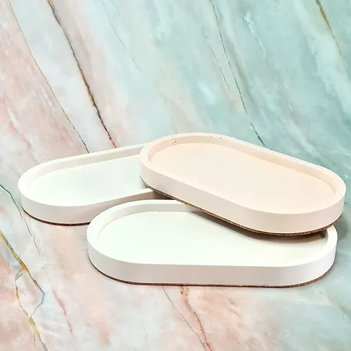 صينية جبس لوضع الشموع والاكسسورات لتجديد ديكور غرفتك