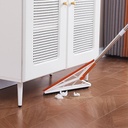 مساحة و فرشة 2*1 بيد ستانلس تدور 360 درجة لتنظيف الارضيات و الازاز و الاركان بسهولة