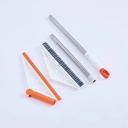 مساحة و فرشة 2*1 بيد ستانلس تدور 360 درجة لتنظيف الارضيات و الازاز و الاركان بسهولة