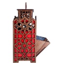 مبخرة وحامل بخور مصنوعة من خشب الليزر المصنوع يدوياً