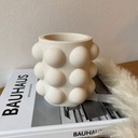 فازة بابلز  هاند ميد ثري دي من الجبس لوضع الورود او منظم ادوات الميك اب