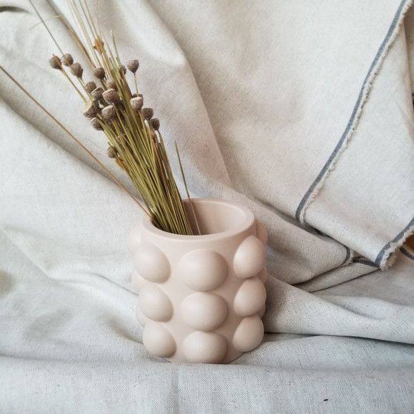 فازة بابلز  هاند ميد ثري دي من الجبس لوضع الورود او منظم ادوات الميك اب