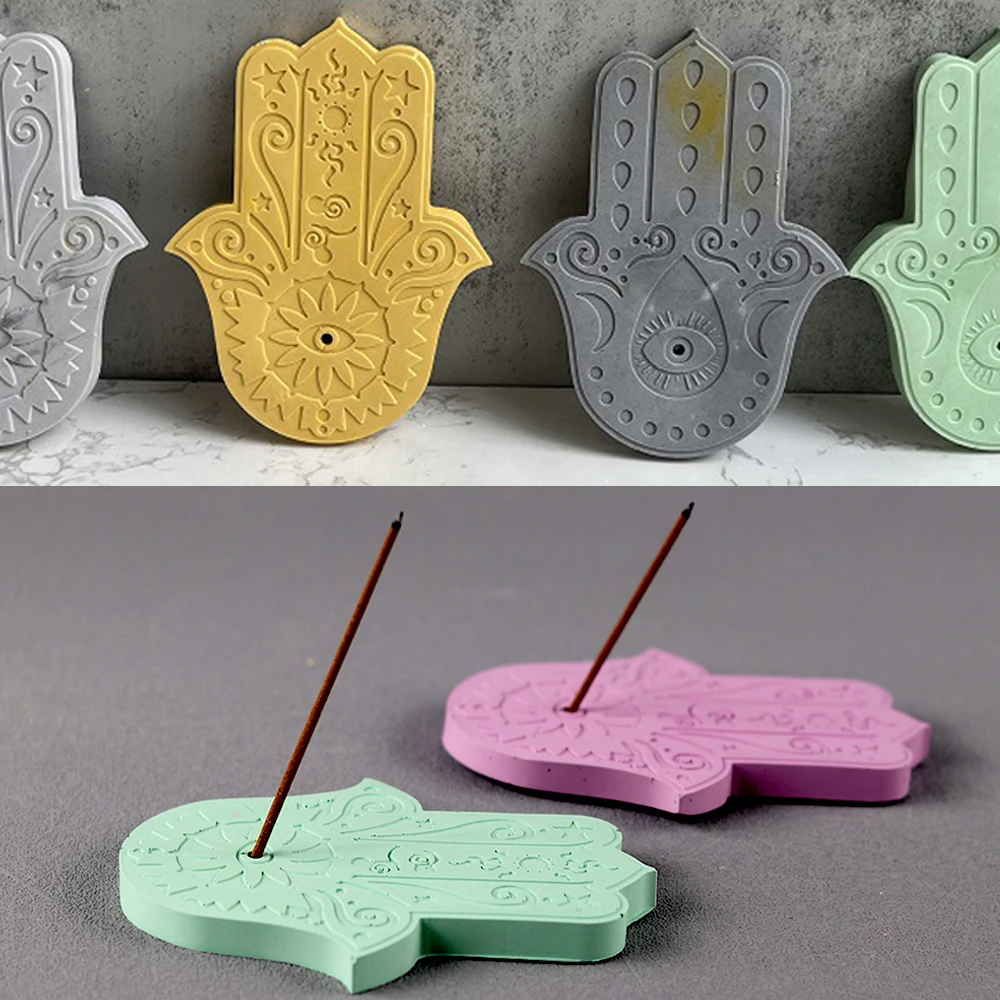 حامل بخور علي شكل كف من الجبس لتغير ديكور منزلك