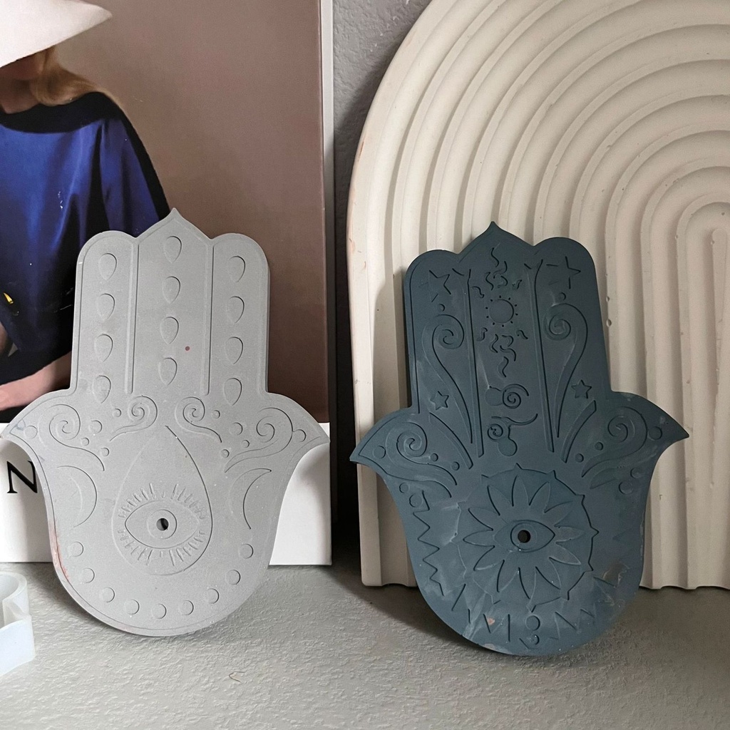 حامل بخور علي شكل كف من الجبس لتغير ديكور منزلك