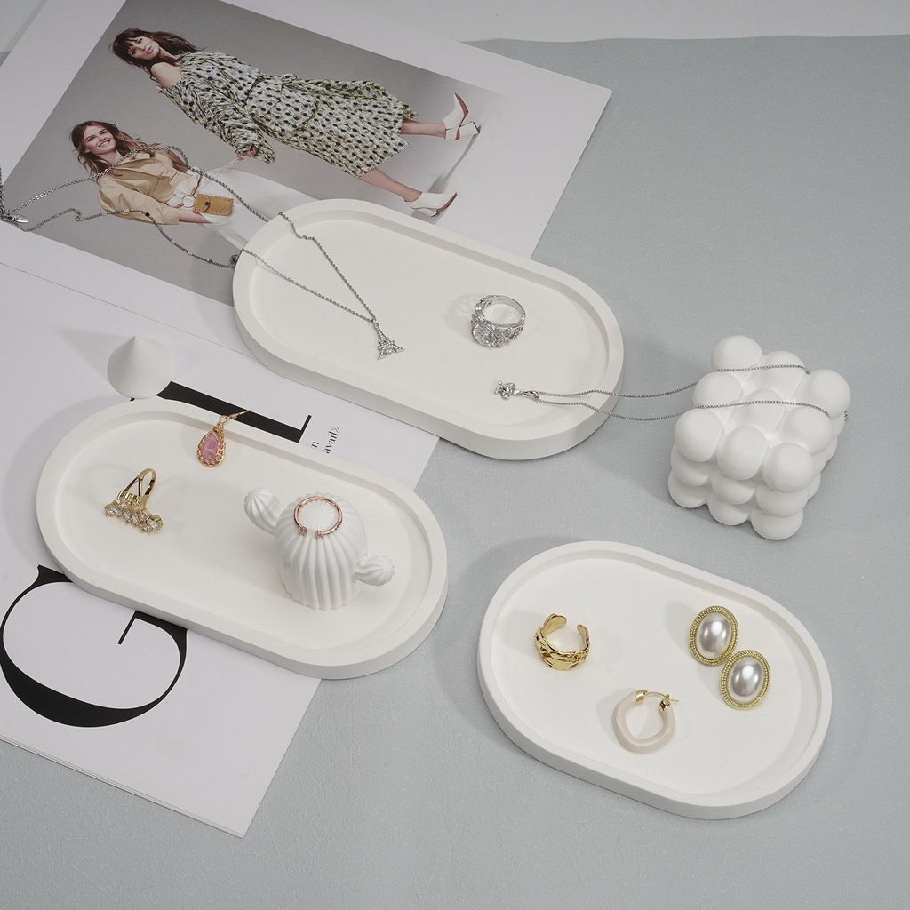 صينية جبس لوضع الشموع والاكسسوارات لتجديد ديكور غرفتك