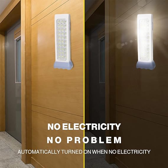 كشاف طوارئ ليد 30 لمبة بدرجتين اضاءة يعمل بالشحن و معه وصلة USB