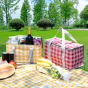 شنطة حرارية ووتر بروف لحفظ الطعام والمشروبات بيد لسهولة الحمل مناسبة للعمل والدراسة بالوان مختلفة