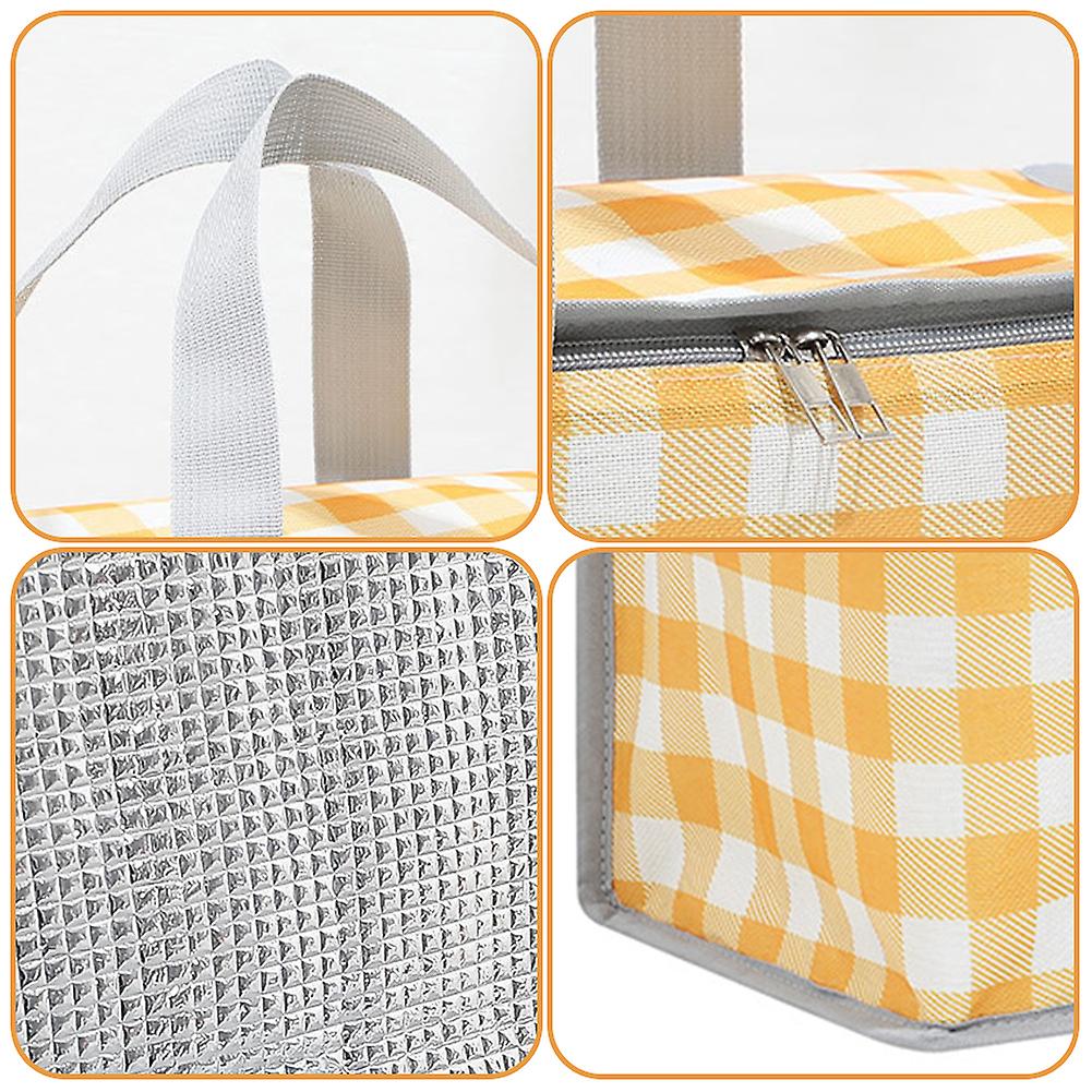 شنطة حرارية ووتر بروف لحفظ الطعام والمشروبات بيد لسهولة الحمل مناسبة للعمل والدراسة بالوان مختلفة