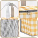 شنطة حرارية ووتر بروف لحفظ الطعام والمشروبات بيد لسهولة الحمل مناسبة للعمل والدراسة بالوان مختلفة