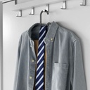 طقم شماعات 6 قطع لتعليق التيشرتات والقمصان والبناطيل من البلاستيك