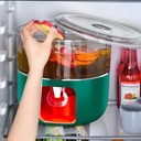 ديسبنسر عصائر ومياه  اكليريك 3 خانات قابل للدوران 5.5 لتر للعصائر والمشروبات مع حنفية لسهولة الاستخدام للعزومات