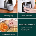 ديسبنسر عصائر اكليريك 5.5 لتر مقسم 3 خانات يدور 360 درجة بغطاء محكم الغلق وحنفية وكوب لسهولة الأستخدام