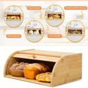 عياشة خشب بمقبض خشبي لحفظ العيش و المخبوزات من الرطوبة و تظل طازة