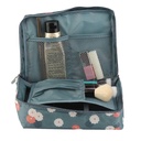 شنطة ومنظم وتربروف للميكب وادوات العناية بالشعر والبشرة مقسمة من الداخل للخروج والسفر