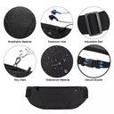 شنطة وسط وتربروف بحزام مقسمة من الداخل لجزئين لحمل المتعلقات الشخصية اثناء المشي او الجري