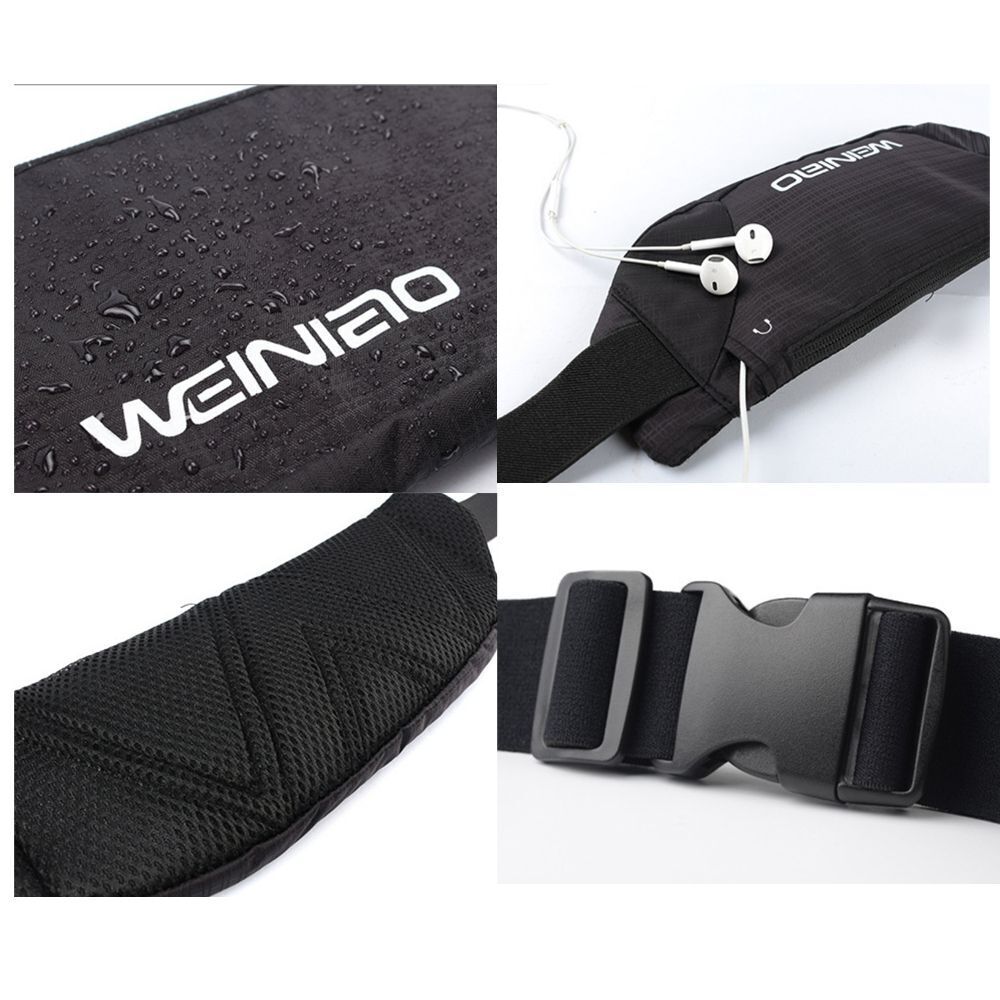 شنطة وسط وتربروف بحزام مقسمة من الداخل لجزئين لحمل المتعلقات الشخصية اثناء المشي او الجري