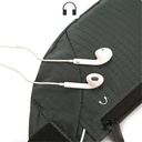 شنطة وسط وتربروف بحزام مقسمة من الداخل لجزئين لحمل المتعلقات الشخصية اثناء المشي او الجري