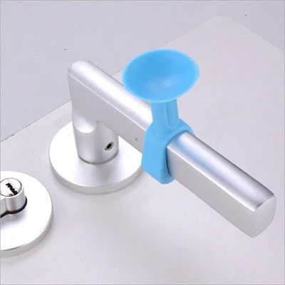 طقم صدادات باب 5 قطع سيليكون تثبت علي اليد لمنع الاحتكاك والاصطدام بالحائط وتقشير الدهان