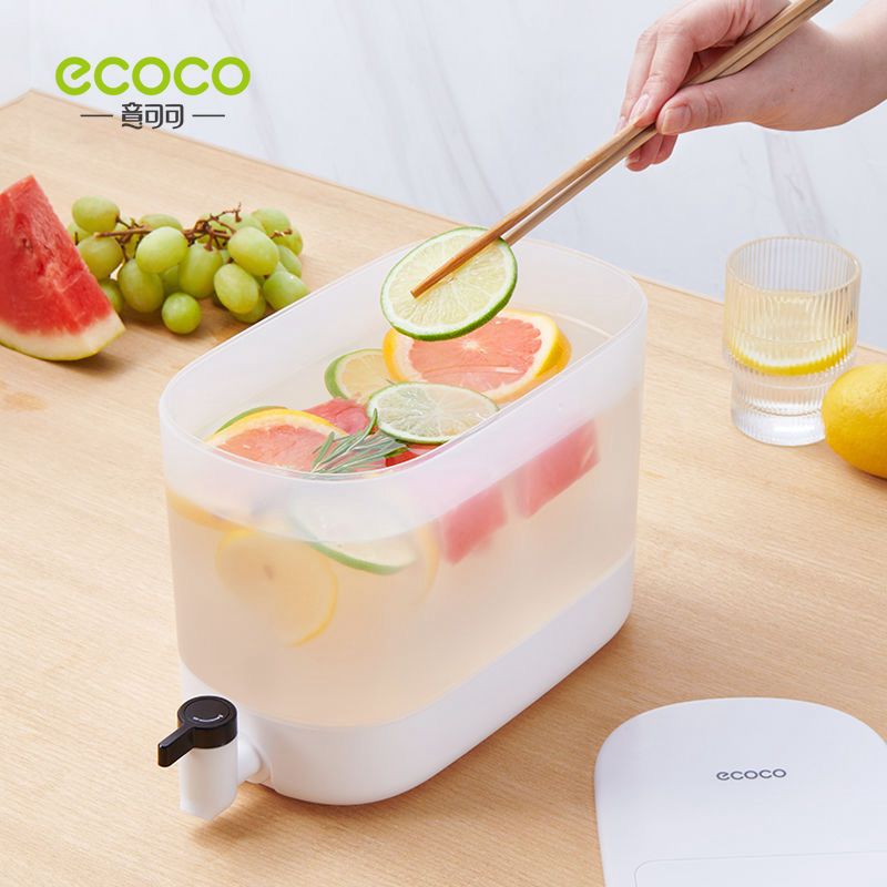 ديسبنسر عصائر 4 لتر بغطاء محكم الغلق وحنفية لسهولة الأستخدام من ايكوكو