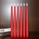 طقم شمع ليد مضئ بدون لهب قطعتين لتجديد ديكور المنزل ببطاريات