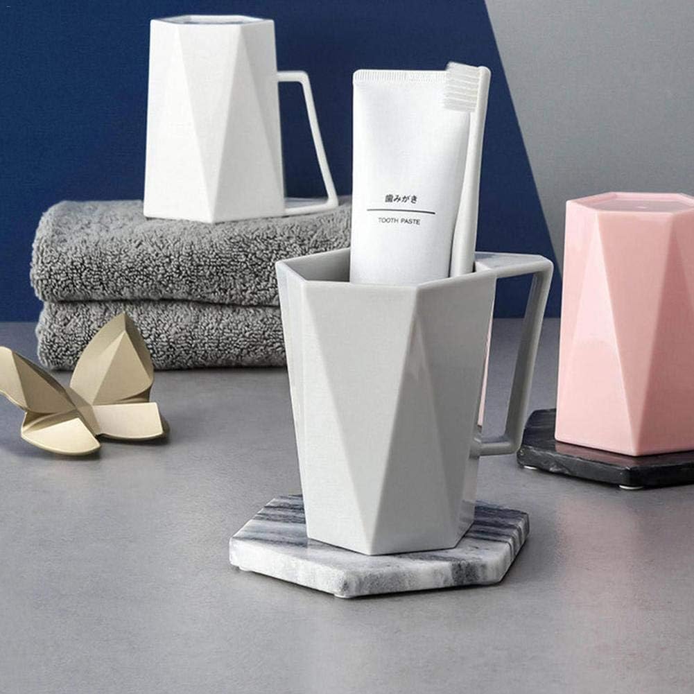 كوب 2*1لحمل وتنظيم معجون وفرشة الاسنان الشخصية وغسول الفم مصمم بشكل شيك ويد لسهولة الاستخدام