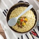 علبة لانس بوكس  ستانليس ستيل من الداخل علي شكل ارنب بيد و غطاء محكم الغلق مع معلقة لحفظ الطعام للاطفال