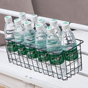 باسكت ورف معدن متعدد الاستخدامات لحمل وتنظيم ادوات المطبخ والحمام مزود بهوك قوي لسهولة التعليق علي الحائط