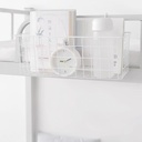 باسكت ورف معدن متعدد الاستخدامات لحمل وتنظيم ادوات المطبخ والحمام مزود بهوك قوي لسهولة التعليق علي الحائط