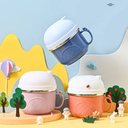 لانش بوكس 3 قطع ستانليس ستيل لحفظ الطعام يمكن فصله بغطاء محكم الغلق و يد