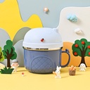 لانش بوكس 3 قطع ستانليس ستيل لحفظ الطعام يمكن فصله بغطاء محكم الغلق و يد