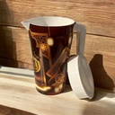 طقم دورق رمضان كريم + 3 كوبايات بغطاء محكم الغلق و يد لتقديم المشروبات للضيوف في رمضان