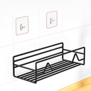 رف تخزين معدني لحمل وتنظيم أدوات المطبخ والحمام كالشامبو وزجاجات الزيت