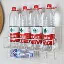 رف معدني 3*1 شماعة 3 هوك وحامل مناديل لحمل وتنظيم أدوات المطبخ والحمام كالشامبو وزجاجات الزيت والخل