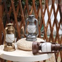 فانوس رمضان مضيئ باللون الجولد