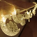 فرع زينة مضئ 10 قطع شكل هلال ومسجد لاستقبال ليالي رمضان المبهجة