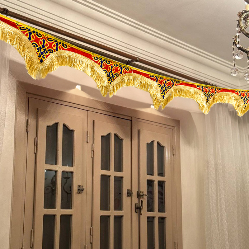 زينة رمضان 5 متر شكل خيمة رمضان قماش لتغير ديكور بيتك و اضافة اجواء رمضان 