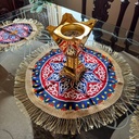 طقم مفارش سفرة 3 قطع بمقاسات مختلفة بأشكال رمضانية لديكور رمضان