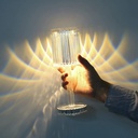 اباجورة اكريليك كريستالي تاتش 12 لون مختلفين تعمل بالشحن وريموت كنترول ويأتي معها وصله يو اس بي لغرفة النوم و المكتب