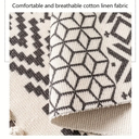 كليم صناعة يدوية من الكتان بتصميم علي شكل بوهو90*55