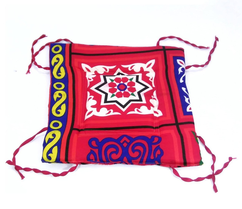 عياشة  او شلتة كرسي 40 * 40 سم مبطنه سفنج  بالوان خياميه رمضان