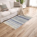 سجادة كليم هاند ميد بشراشيب علي الطراز البوهو 60*90 لتغير ديكور بيتك