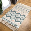 سجاد كليم كتان منقوش بالوان مميزة  للمطبخ والحمام او الليفنج مقاس 60*90سم