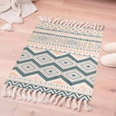 سجاد كليم كتان منقوش بالوان مميزة  للمطبخ والحمام او الليفنج مقاس 60*90سم