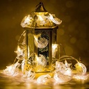 فرع زينة مضئ 10 قطع شكل هلال ومسجد لاستقبال ليالي رمضان المبهجة