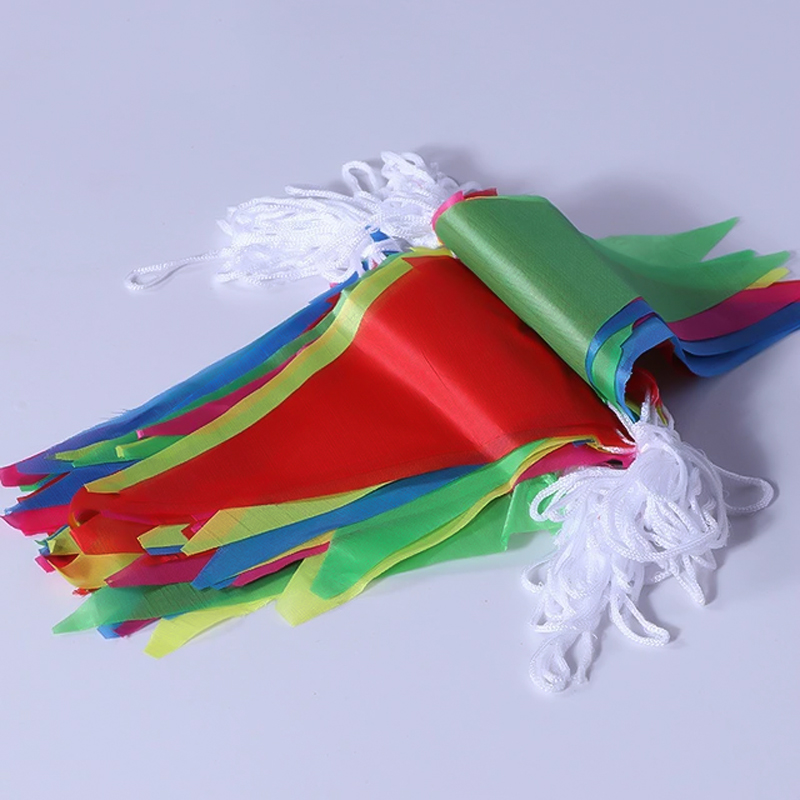 زينة رمضان 4متر الفرع 10 مثلث بألون مختلفة لاستقبال الشهر الكريم