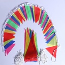 زينة رمضان 4متر الفرع 10 مثلث بألون مختلفة لاستقبال الشهر الكريم