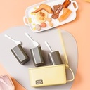 طقم توابل 3 قطع قابلة للفك للأستخدام بمفردها بمعالق وغطاء شفاف محكم الغلق وبيد