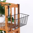 رف معدن متعدد الاستخدامات بهوك لتعليقه ف درف المطبخ و الحمام لتنظيم و ترتيب الادوات بسهولة